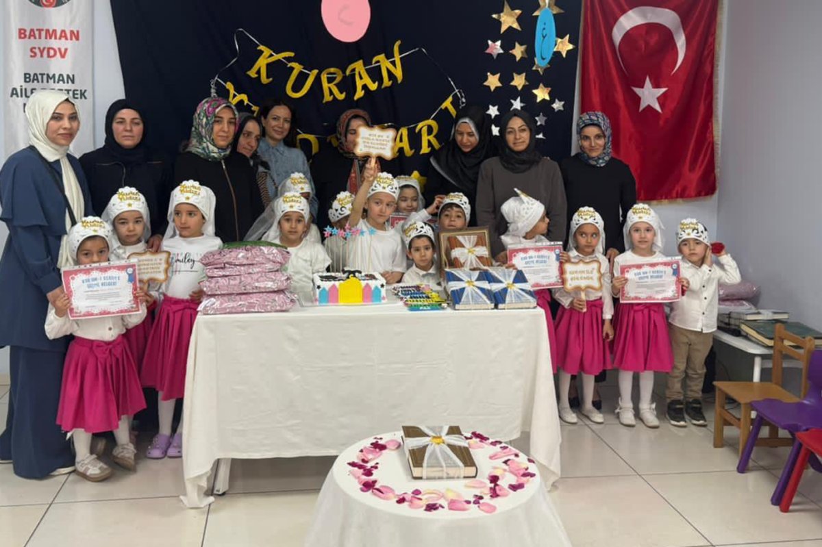 Batman'da çocuklar Kur'an'a geçme sevinci yaşadı