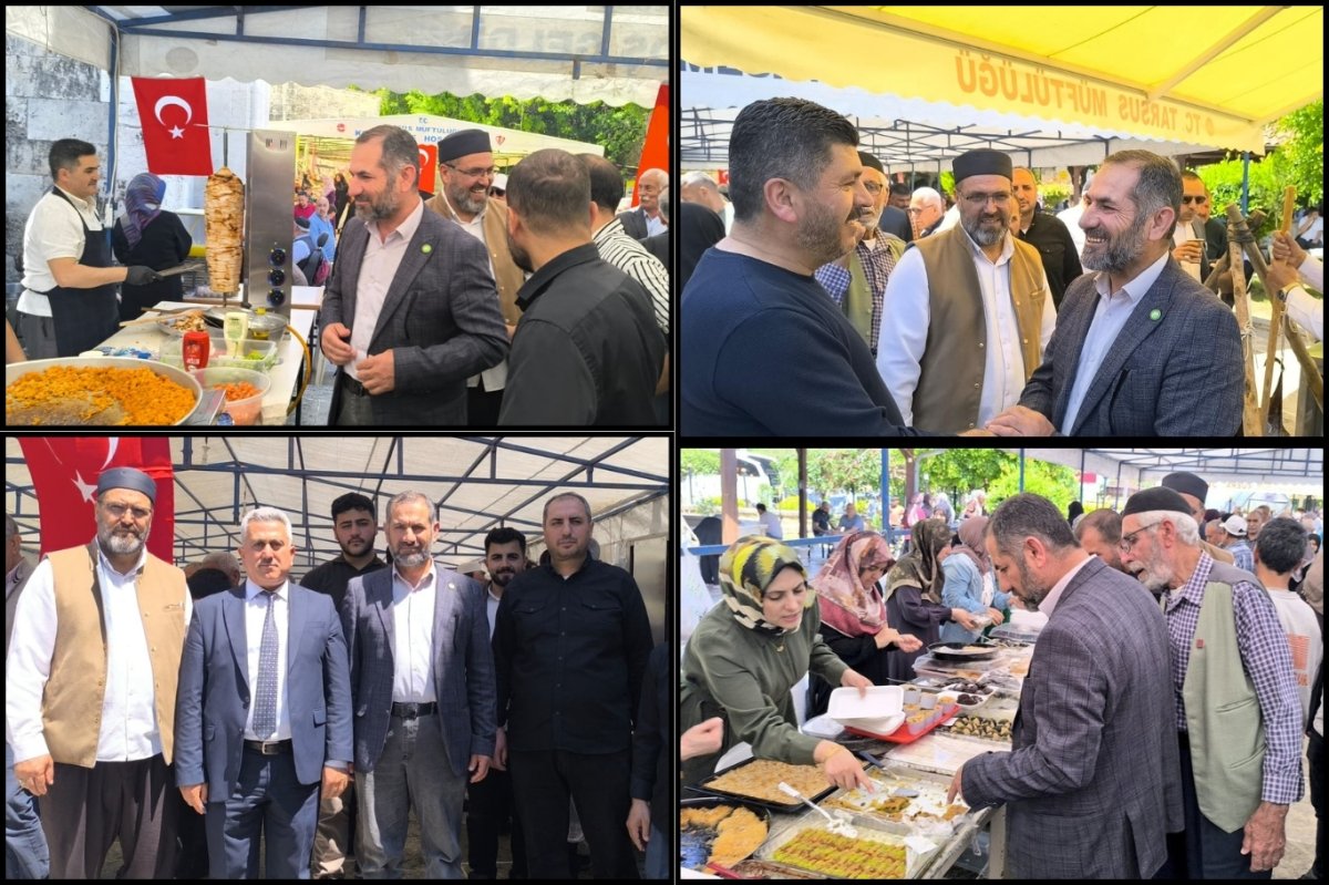 HÜDA PAR Tarsus İlçe Teşkilatından Kur'an kursları yararına düzenlenen kermese ziyaret
