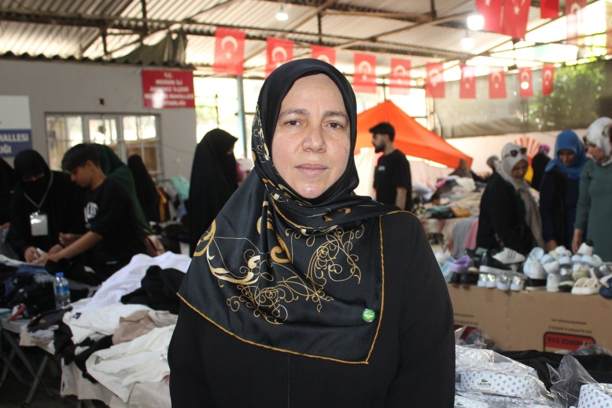 HÜDA PAR Mersin Kadın Kolları'ndan yetimler yararına düzenlenen kermese ziyaret