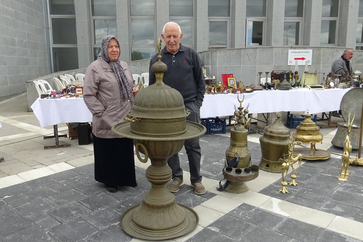 Malatya'da binlerce tarihi eserin yer aldığı antika sergisine yoğun ilgi