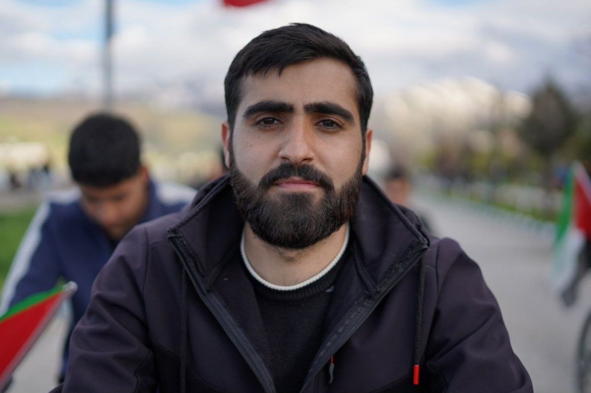 Bitlis'te gençler Gazze için pedal çevirdi