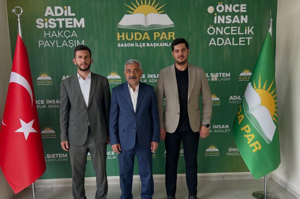 HÜDA PAR Sason'da İsmail Ergin yeniden başkan seçildi