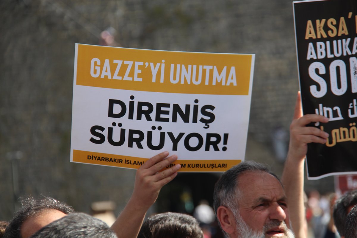 Diyarbakır'da İslami STK'lardan siyonist rejime tepki: Sumud ve Gazze yalnız değildir