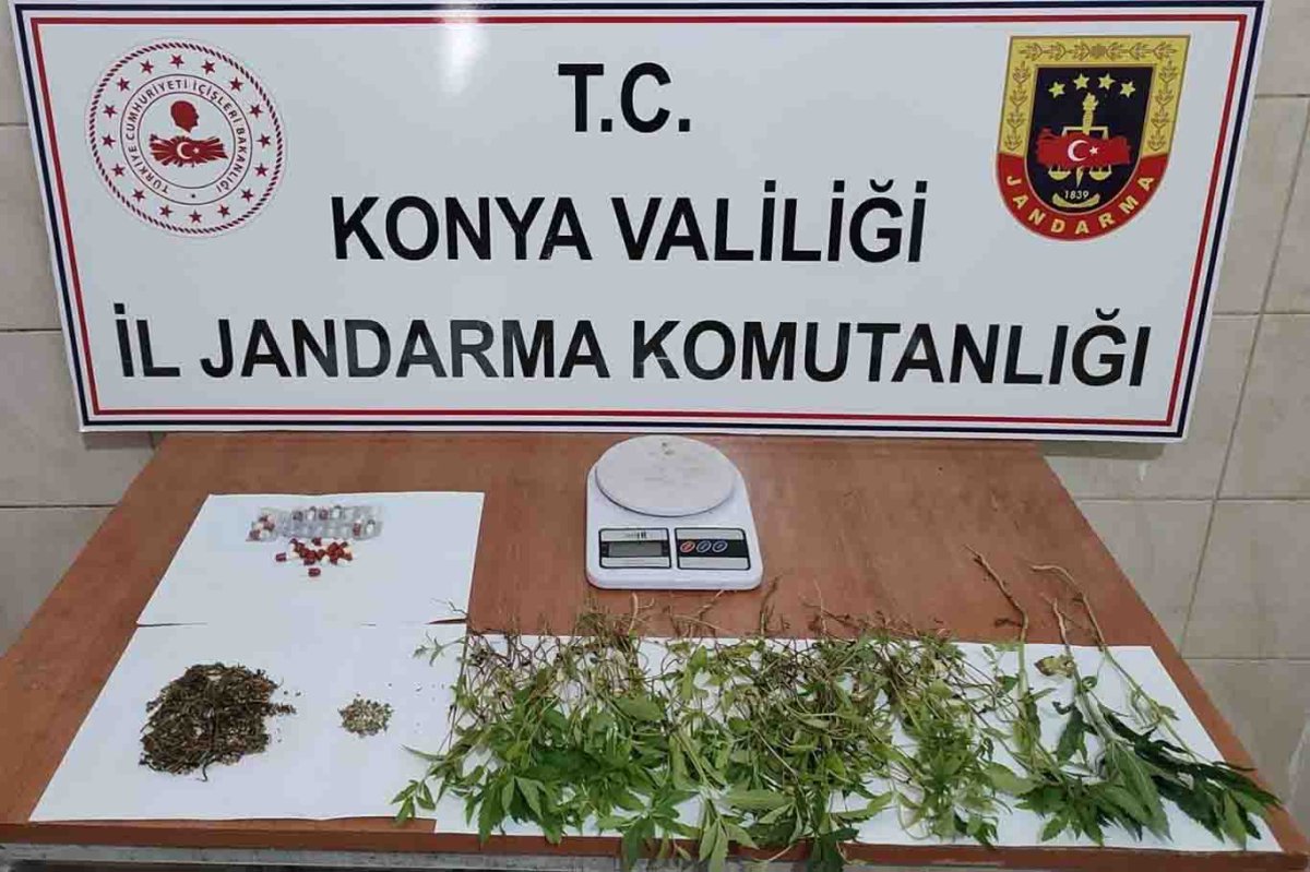 Konya’da jandarmadan uyuşturucu operasyonu