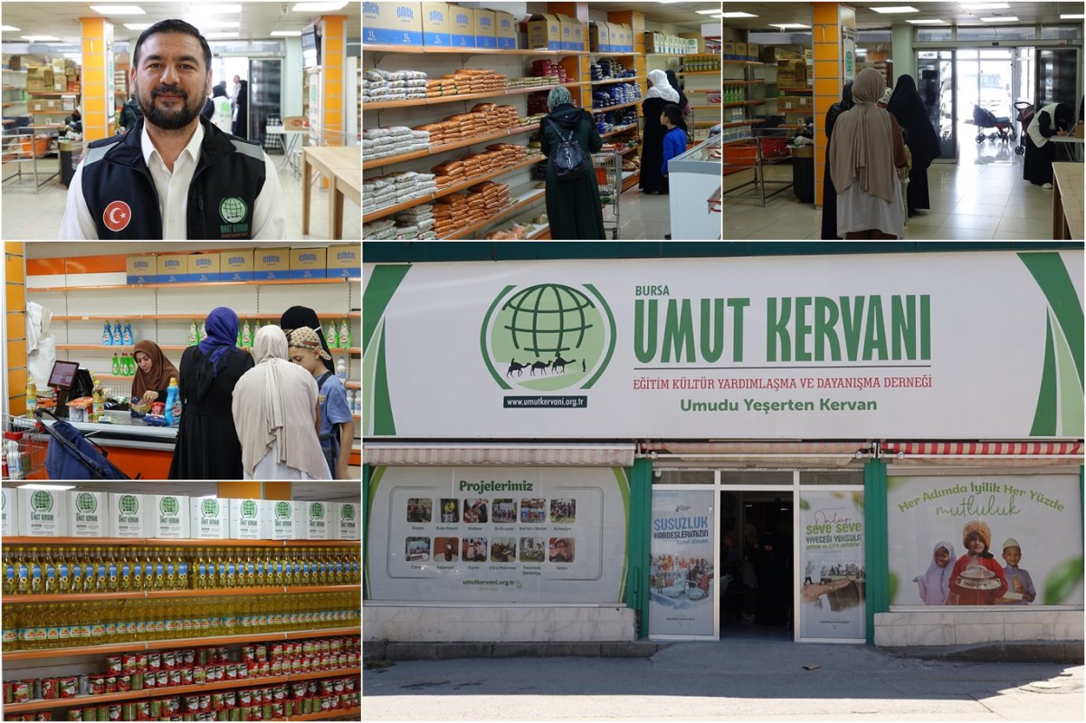 Bursa Umut Kervan'ından bayram öncesi yüzlerce aileye yardım