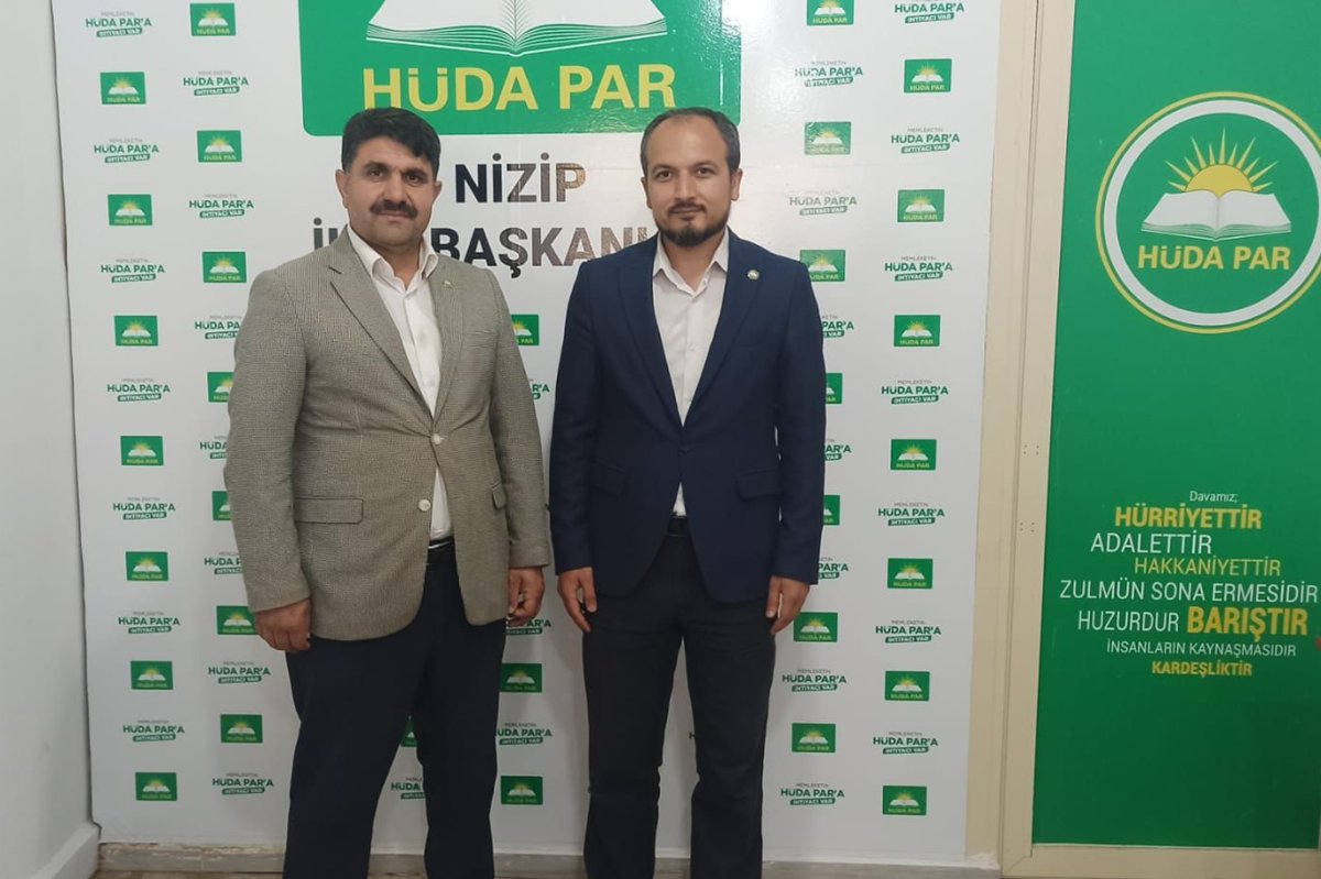 HÜDA PAR Nizip ilçe başkanı Çakar güven tazeledi