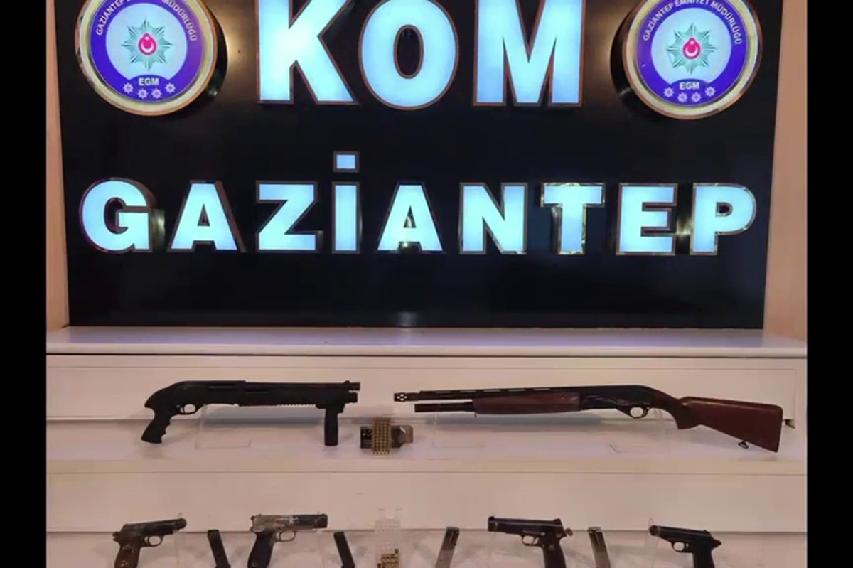 Gaziantep'te ruhsatsız silah operasyonu: Bir gözaltı