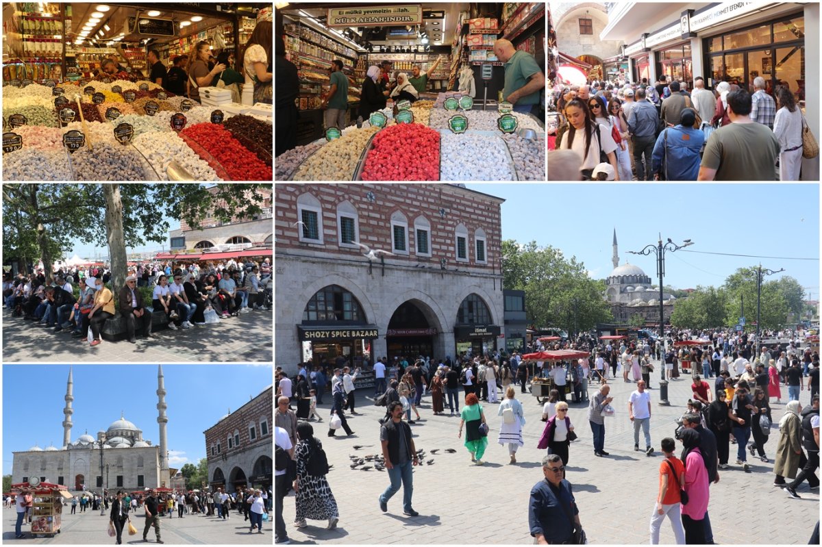 Eminönü'nde bayram yoğunluğu