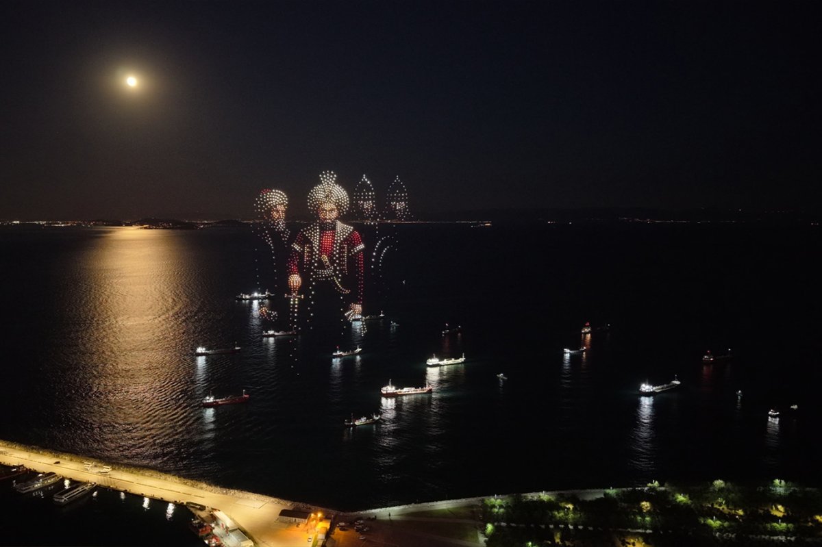 İstanbul'un fethi 1453 drone ile anlatıldı