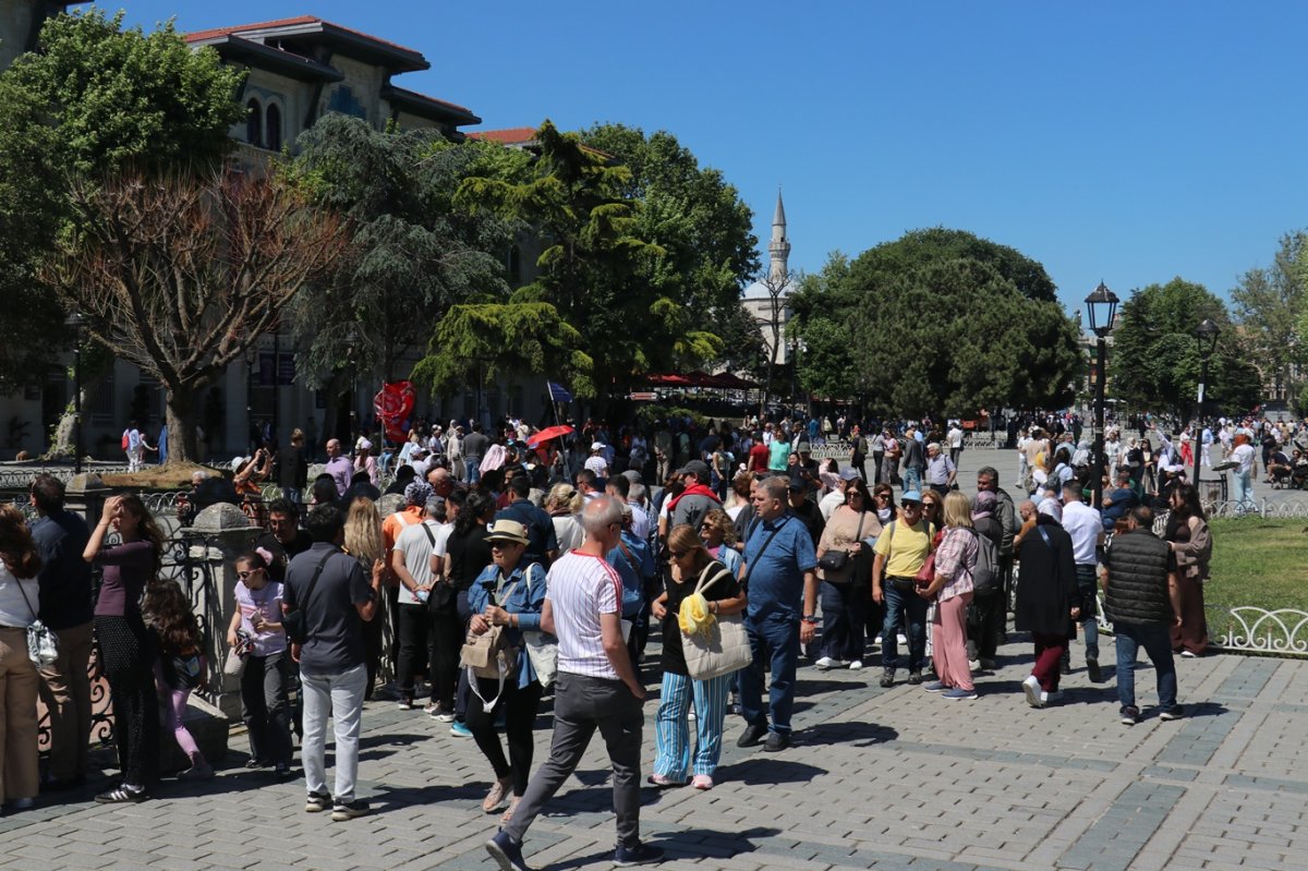 Kurban Bayramı tatilinin son gününde tarihi yarımadada yoğunluk zirveye çıktı
