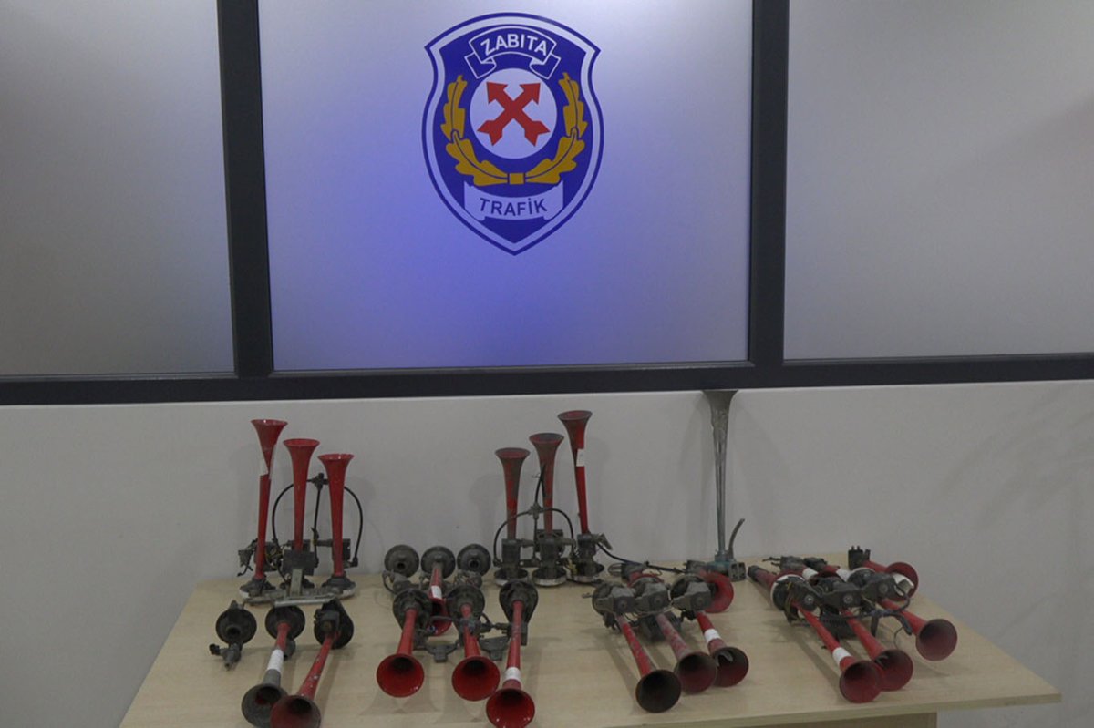 Şanlıurfa’da gürültü kirliliğine geçit yok: Havalı kornalar imha edildi