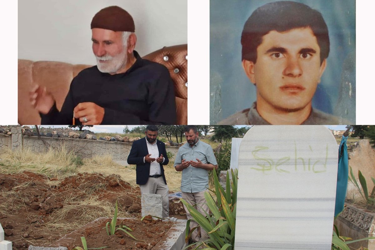 Seyyid Mustafa Bozkurt, şehid oğlunun yanına defnedildi
