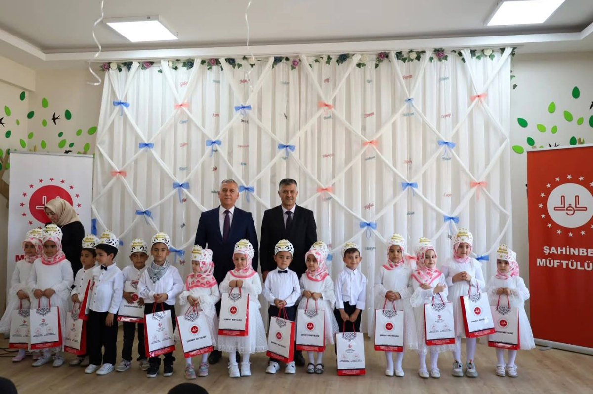 Gaziantep'te 4-6 yaş Kur’an kurslarında eğitim alan öğrenciler ödüllendirildi