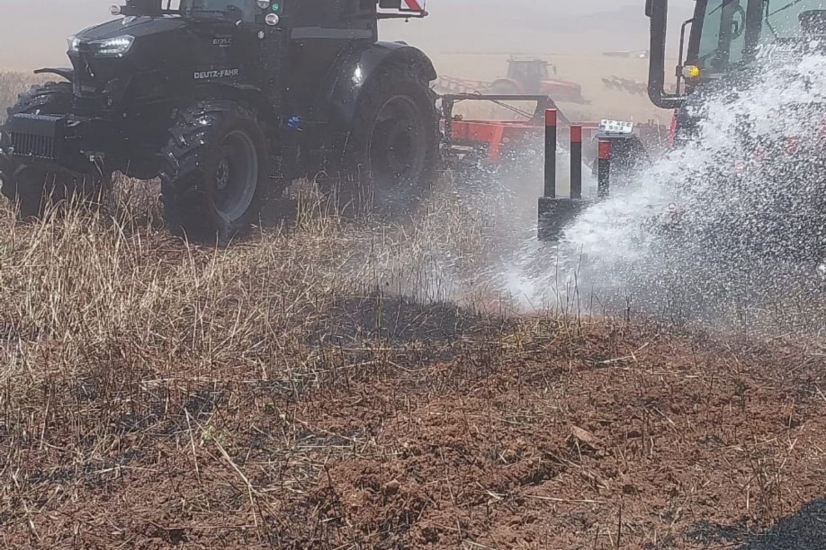 Mardin’de yaklaşık 300 dönüm ekili alan yandı