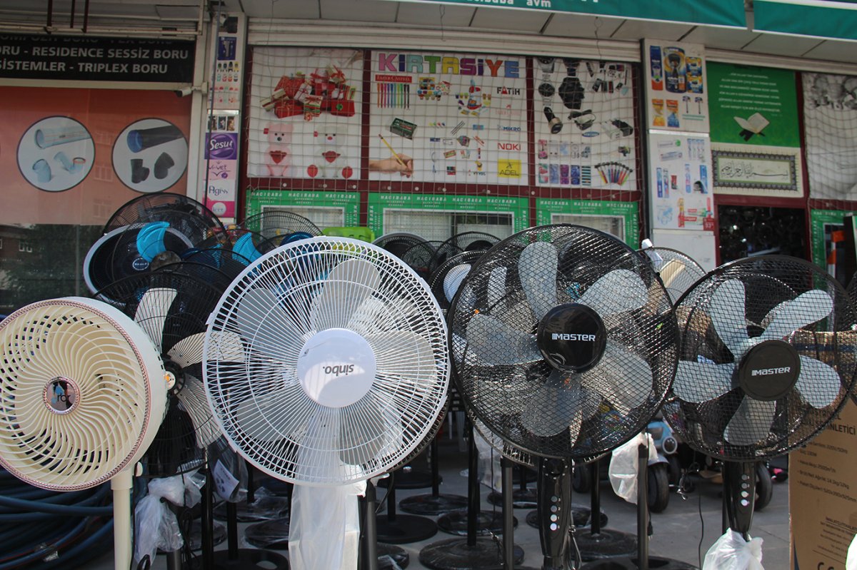 Diyarbakır’da sıcaklar artınca vantilatör satışları hareketlendi