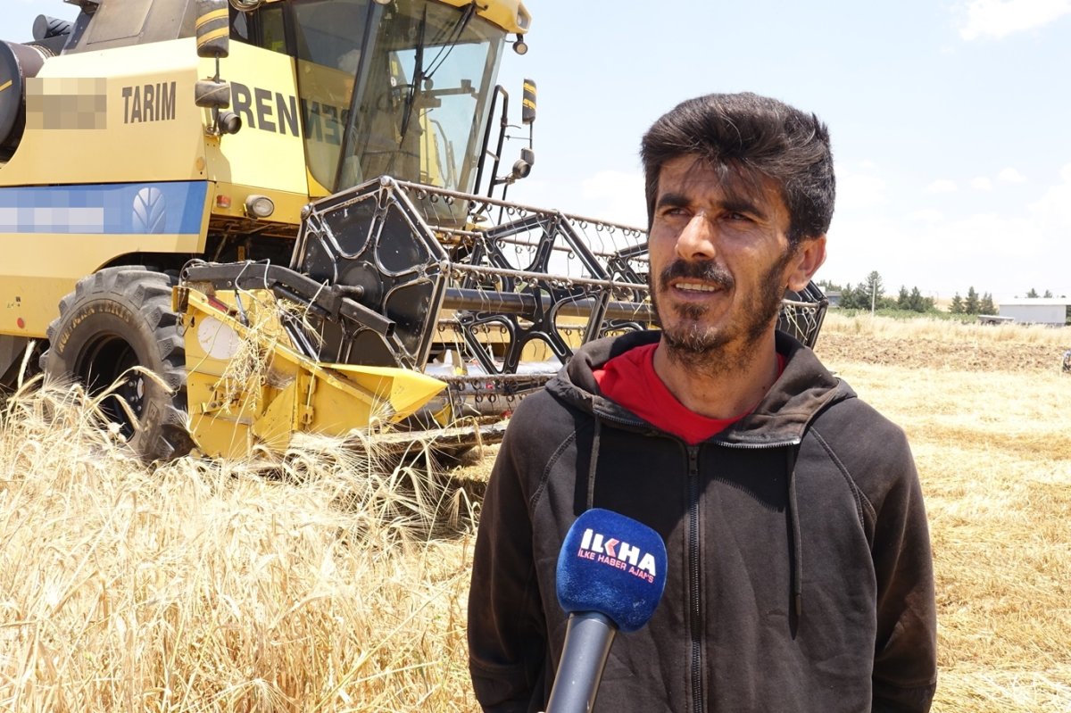 Arpa hasadına başlayan çiftçiler verimden memnun, maliyetlerden şikâyetçi