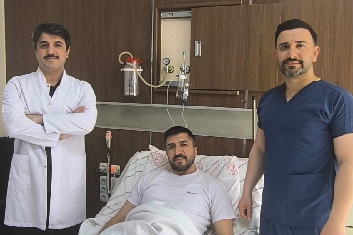 Siirt’te dev üreter taşı ameliyatı başarıyla gerçekleştirildi