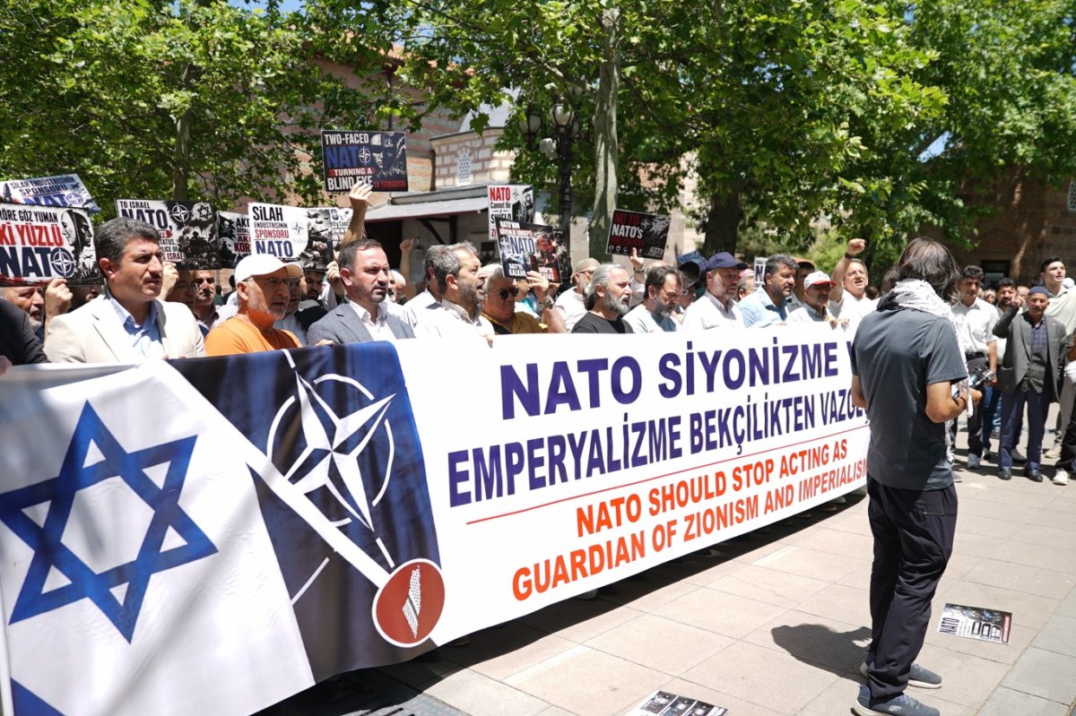 Ankara’da NATO Zirvesi öncesi protesto: NATO küresel sömürü düzeninin askerî ayağıdır