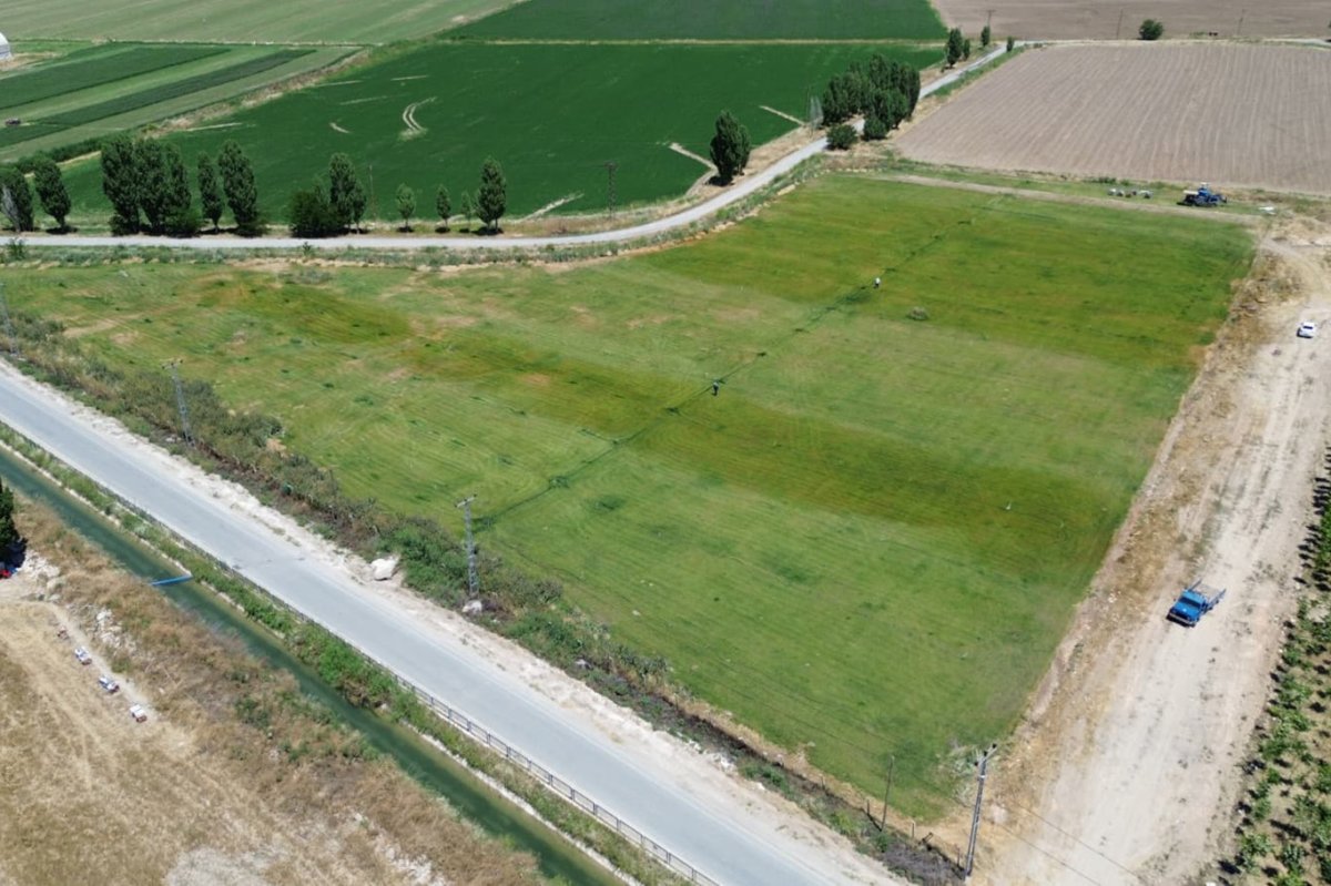 Battalgazi Belediyesi parklarda kendi üretimini kullanıyor