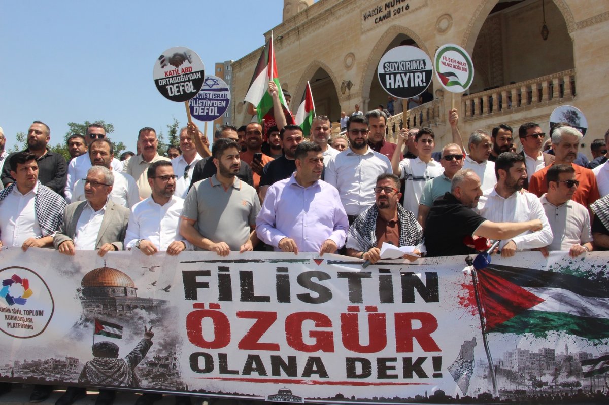 Gazze'de 1000'inci gün soykırıma karşı Mardin'de basın açıklaması düzenlendi