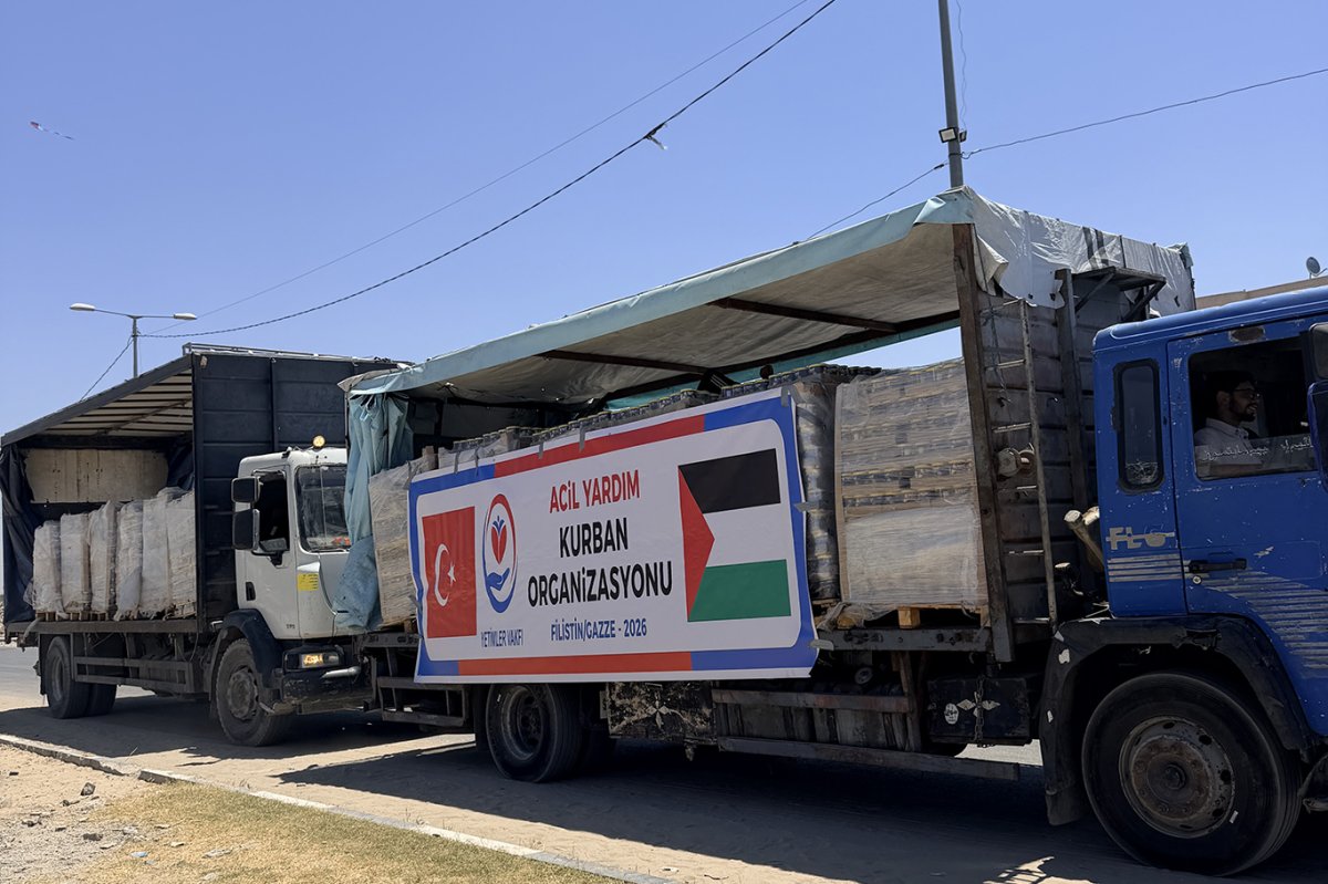 Yetimler Vakfı kurban emanetlerini Gazze'ye ulaştırdı