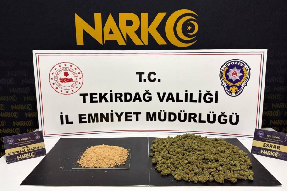 Tekirdağ'da 85 kilogram bonzai üretilebilecek hammadde yakalandı