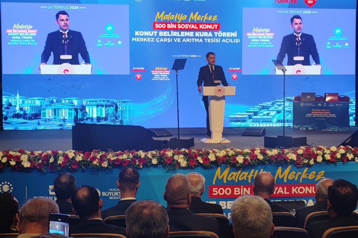 Bakan Kurum: Malatya'da acının yerini umut, enkazın yerini 80 bin sağlam konut aldı
