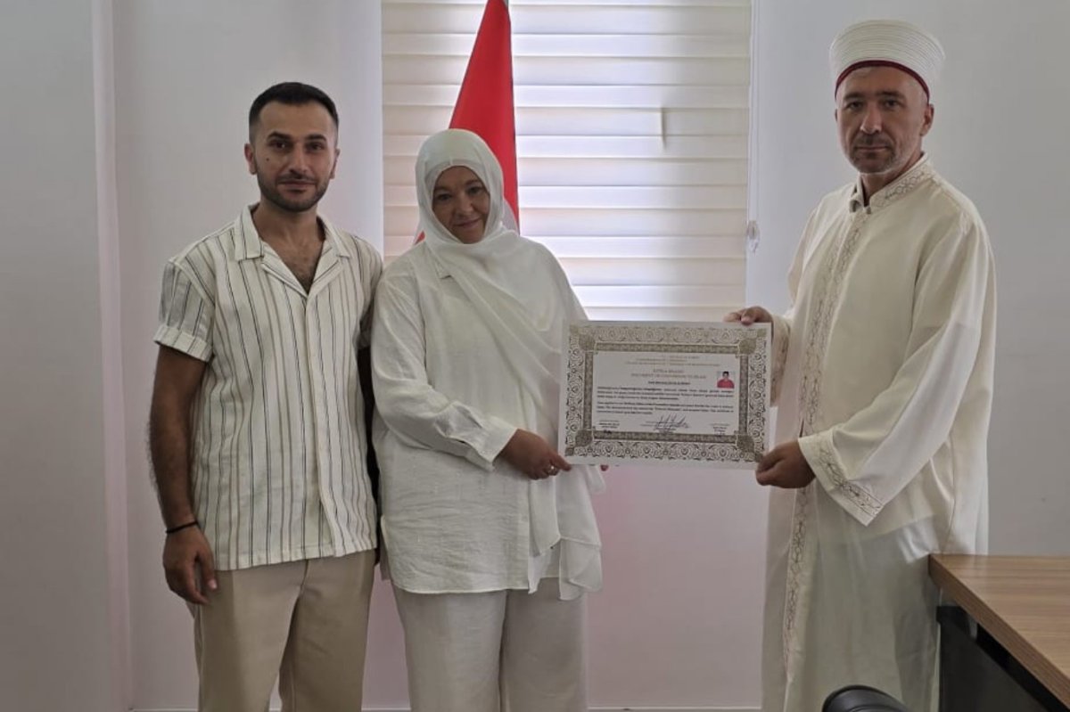 Mardin’de Müslüman olan Almanya vatandaşına Meryem adı verildi