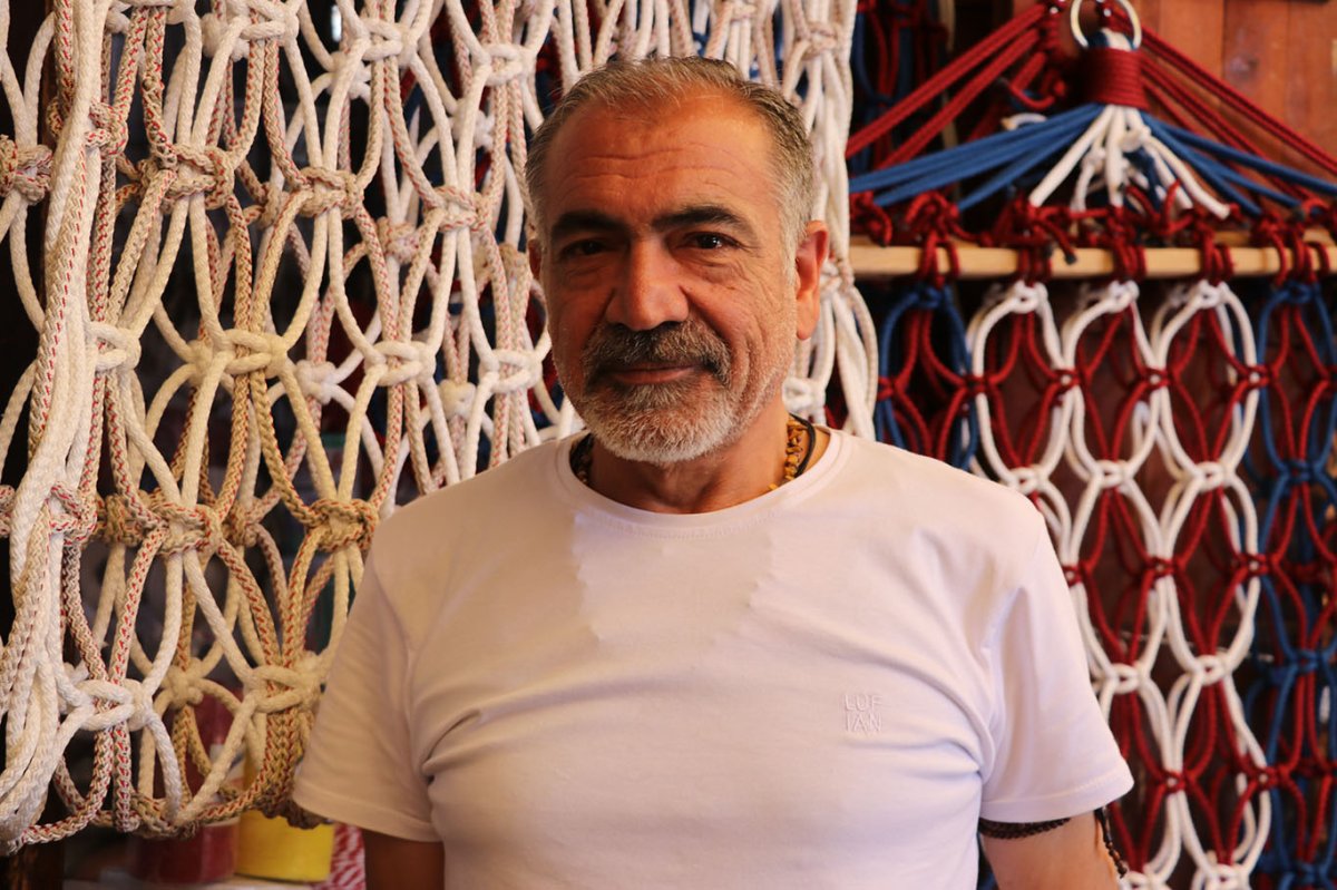 Gaziantep'te hobi olarak başladığı hamak üretimi Türkiye'nin dört bir yanına ulaşıyor