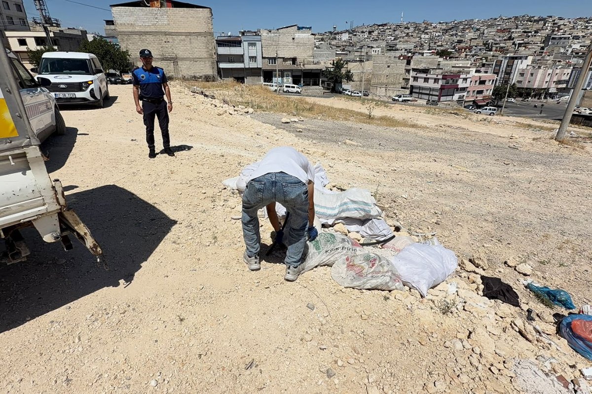Gaziantep'te boş araziye moloz döken kişiye para cezası