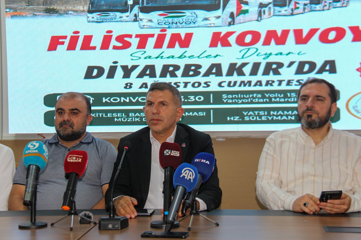 Diyarbakır'daki İslami STK'lardan Filistin Konvoyu'na destek çağrısı