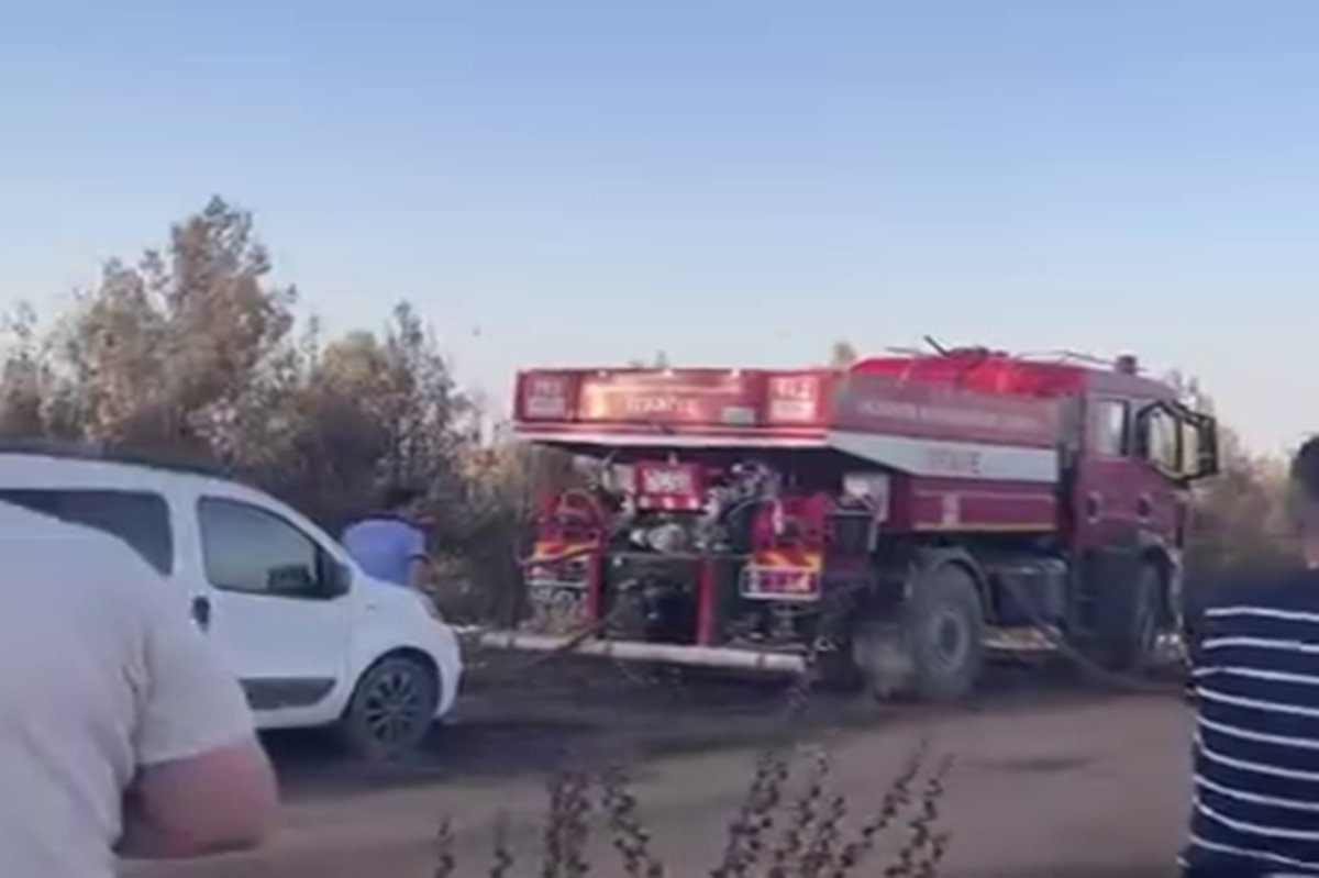 Gaziantep'te ormanlık alanda çıkan yangın büyümeden söndürüldü