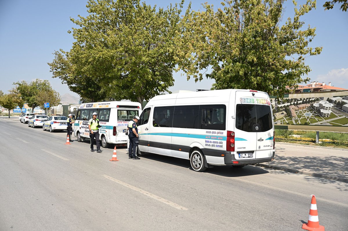 Konya’da toplu taşıma araçlarına yönelik denetimler sürüyor