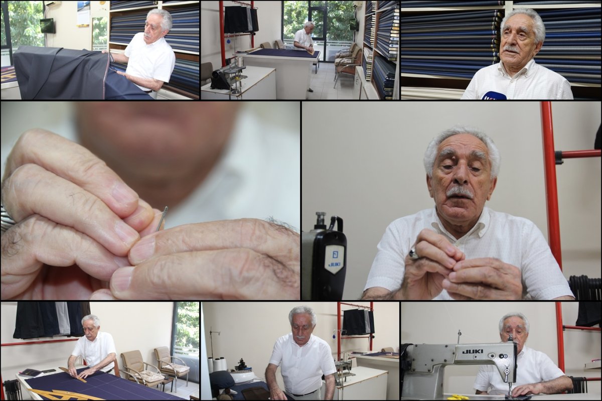 79 yaşında hâlâ ipliği iğneye kendi takıyor: 66 yıllık terzinin meslek aşkı