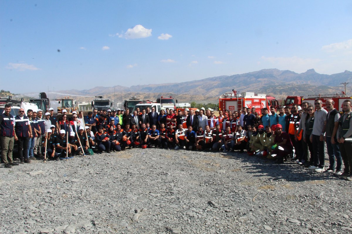 Şırnak’ta TAMP kapsamında 23 kurum ve 205 personelle afet tatbikatı yapıldı
