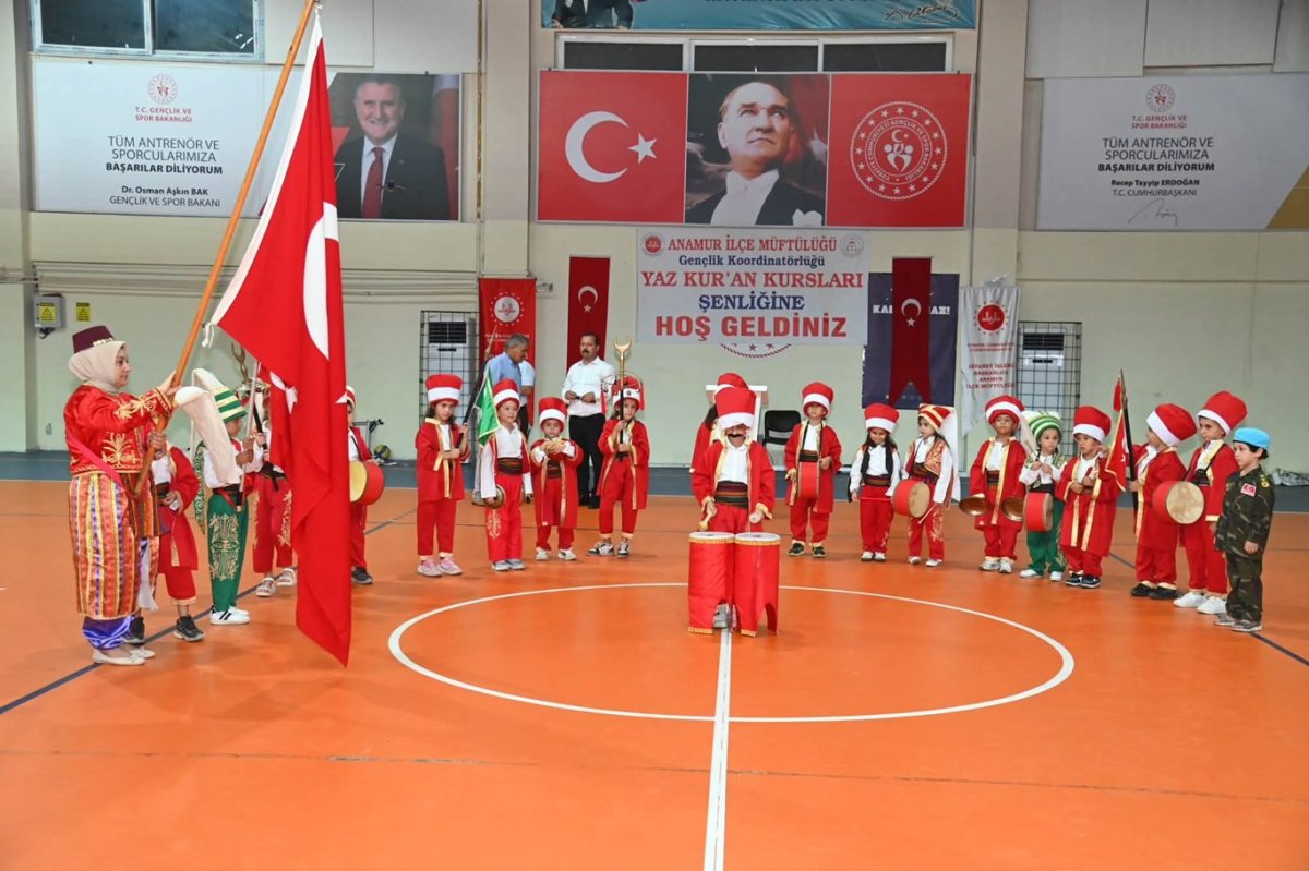 Anamur'da yaz Kur’an kurslarının kapanış programı düzenlendi