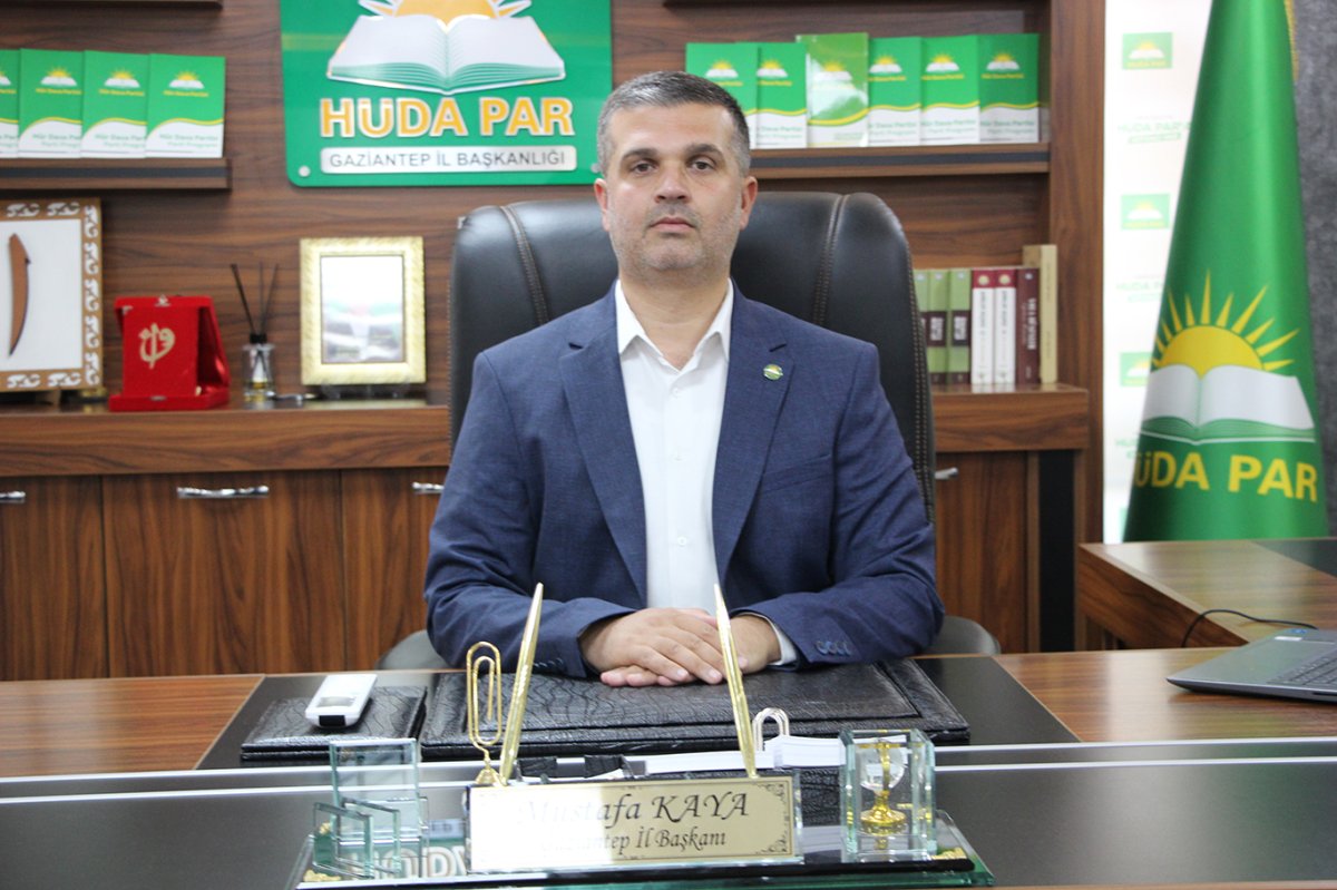 HÜDA PAR Gaziantep İl Başkanı Kaya'dan Mevlid Kandili mesajı