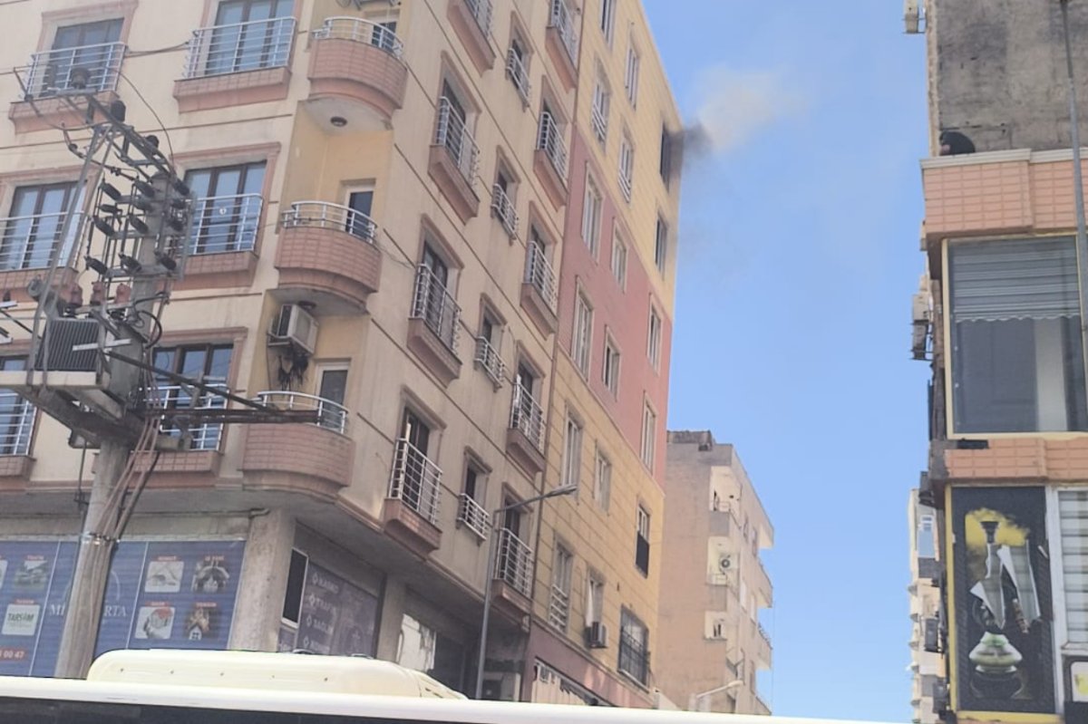 Mardin’de binanın 7’inci katında yangın paniği