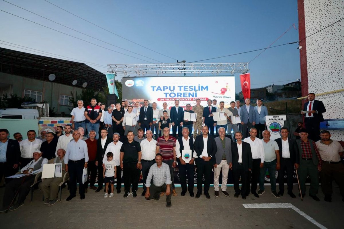 34 yıl süren mülkiyet sorunu çözüldü: 497 vatandaş tapularına kavuştu