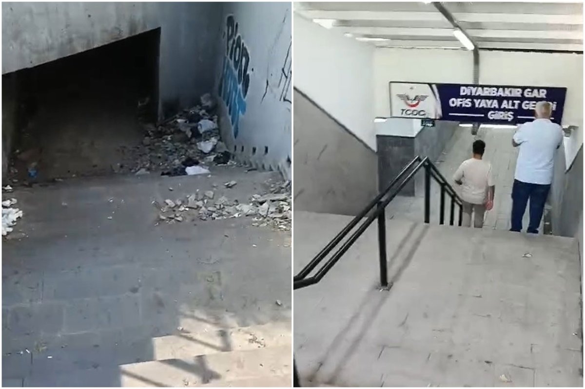 Diyarbakır’da iki yaya alt geçidi: Biri kaderine terk edildi, diğeri güven veriyor