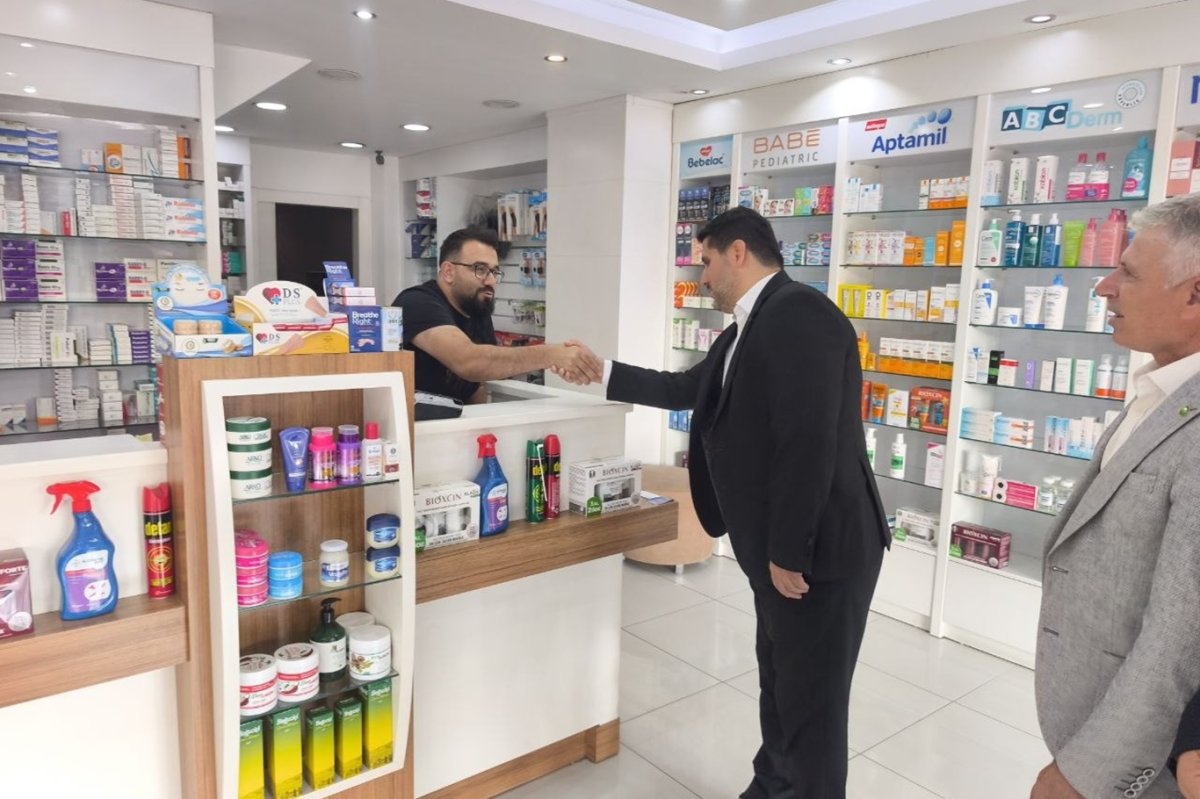 HÜDA PAR Antalya teşkilatı sektörel ziyaretler kapsamında eczacıların sorunlarını dinledi