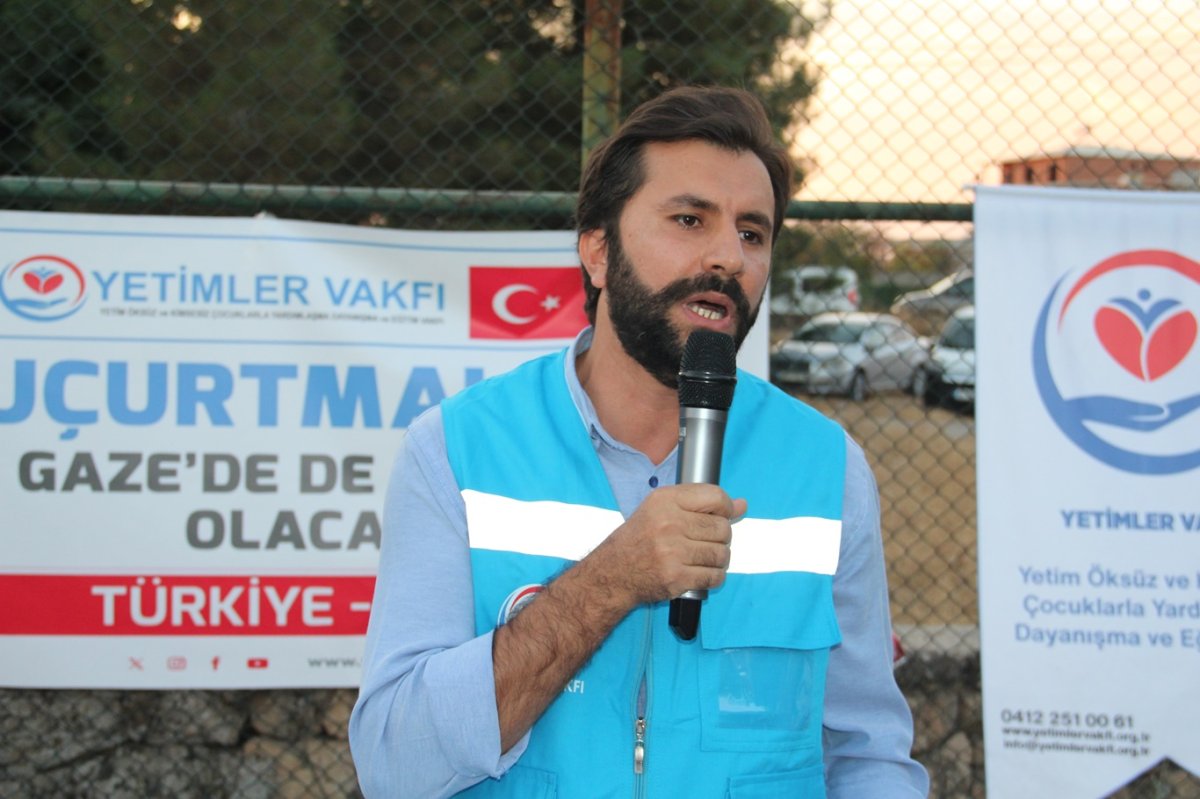 Batman'da çocuklar Gazze için uçurtma uçurdu