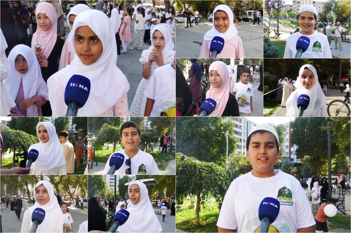 Çocuklar "Hayat Namazla Güzeldir" etkinliğini anlattı