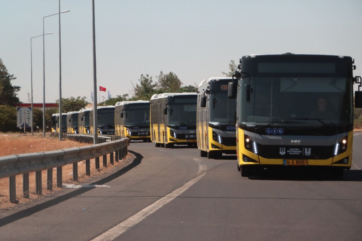 Şanlıurfa'da toplu ulaşım filosuna 50 yeni otobüs