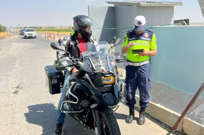 Şanlıurfa'da motosikletler denetlendi