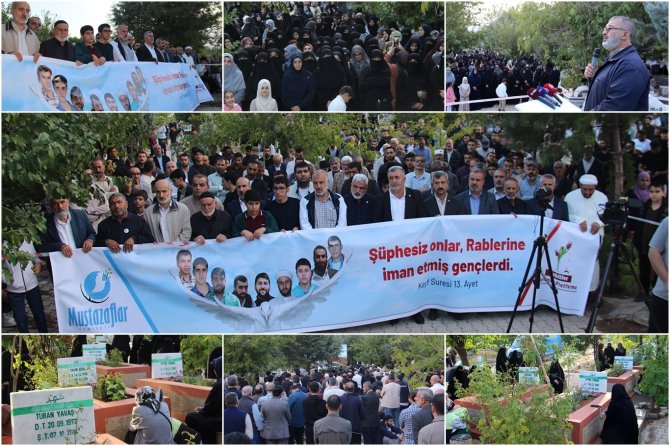 6-8 ekim şehidleri şehadetlerinin 12'nci yılında mezarları başında yad edildi