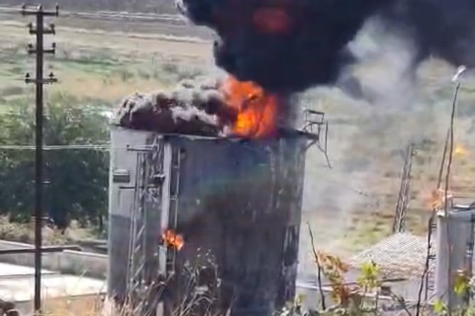 Petrol sahasında yangın: Bir işçi ağır yaralandı